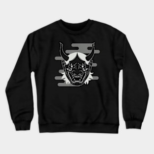 Hannya Mask HM002 - SILVER/LIGHT GREY Crewneck Sweatshirt